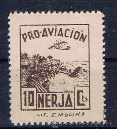 Sellos: nerja 10 cts pro aviacion  nuevo** - Foto 1