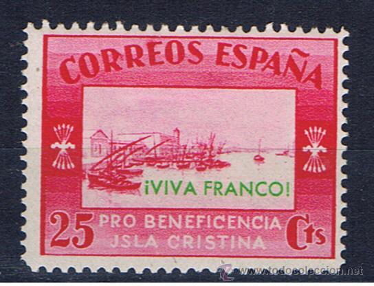 Briefmarken: isla cristina 10 cts pro beneficencia viva franco nueva*