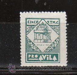Sellos: PRO AVILA. 5 CTS. - Foto 1