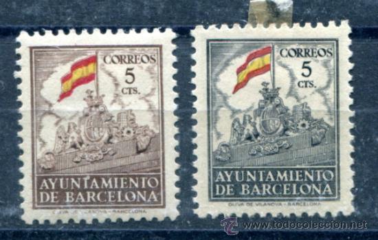 Briefmarken: Edifil SH 29/30 de Barcelona. Nuevos con fijasellos.