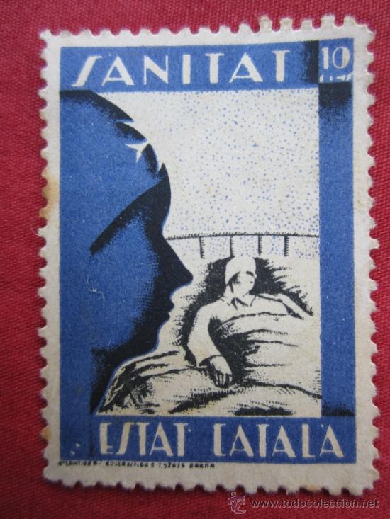 Sellos: sanitat estat catala - 10 centimos - Foto 1