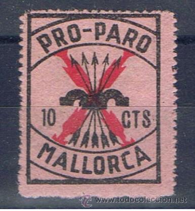 Sellos: pro paro mallorca  1937   nuevo** - Foto 1
