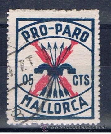 Sellos: PRO PARO 5 CTS  MALLORCA - Foto 1