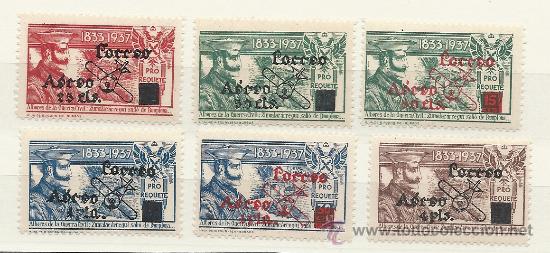 Sellos: 1833-1937. ALBORES DE LA GUERRA CIVIL. ZUMALACARREGUI SALIO DE PAMPLONA. n&ordm; 19/22 y 20a y 21a,
