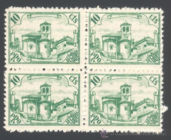 Stamps: TC0061. MAGN&Iacute;FICO BLOQUE X 4 DE 10 CTS LOCAL PRO SEGOVIA. NUEVO SON FIJASELLOS