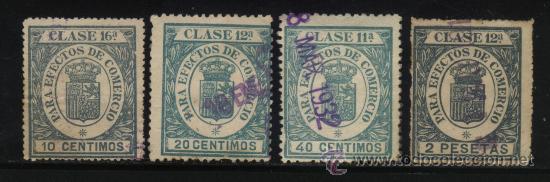 Sellos: S-5895- FISCAL. PARA EFECTOS DE COMERCIO. 4 DISTINTOS. - Foto 1