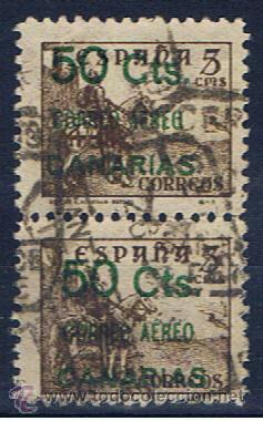 Sellos: CANARIAS 1937   EDIFIL 34 - Foto 1