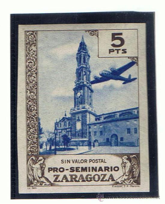 Briefmarken: pro seminario de zaragoza 5 pts nuevo** sin dentar