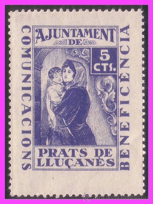 Briefmarken: GUERRA CIVIL BARCELONA, Prats de Llusanes, FESOFI N&ordm; 1 *