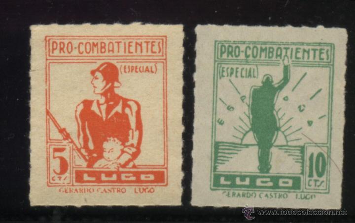 Sellos: S-6154- LUGO. PRO COMBATIENTES. - Foto 1
