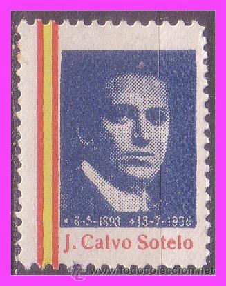 Sellos: J. Calvo Sotelo, azul * - Foto 1