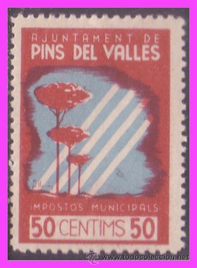 Briefmarken: Barcelona PINS DEL VALL&Eacute;S, Guerra Civil, FESOFI n&ordm; 2 *