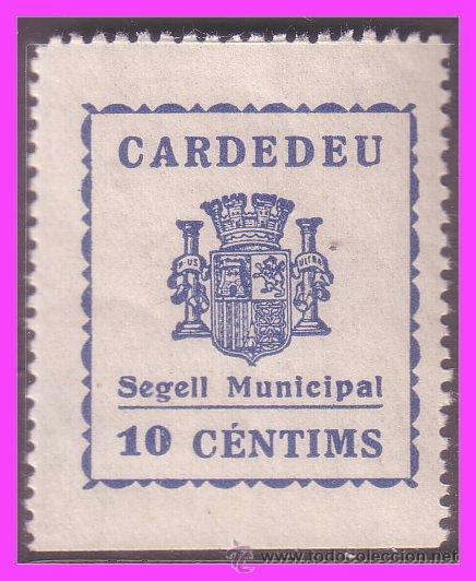 Stamps: Barcelona CARDEDEU, Guerra Civil, FESOFI n&ordm; 1 * *