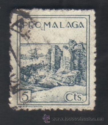 Sellos: usado, 5 cENTIMOS pro m&aacute;laga - Foto 1