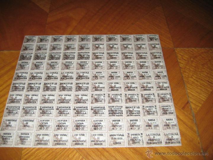 Briefmarken: Edifil 1044 con sobrecargas patri&oacute;ticas. Ver descripci&oacute;n.