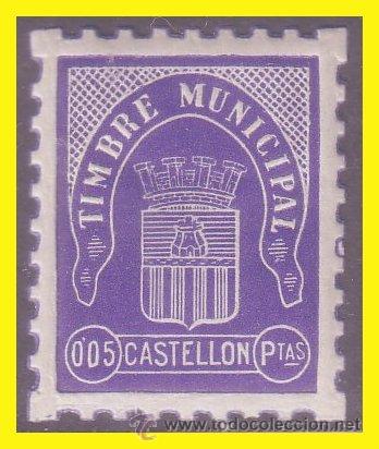 Briefmarken: CASTELL&Oacute;N, Guerra Civil, FESOFI n&ordm; 62 *