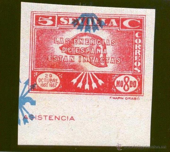 Sellos: SEVILLA. ALLEPUZ 185 * - Foto 1