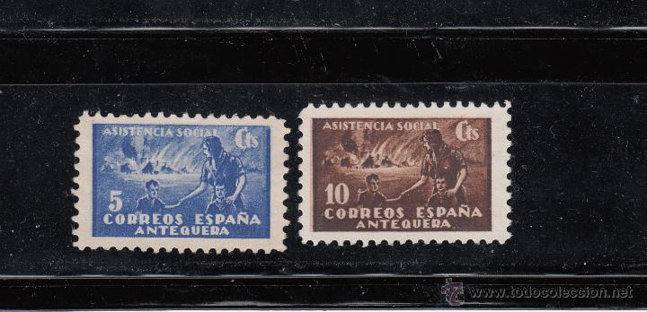 Briefmarken: ANTEQUERA. ASISTENCIA SOCIAL. SERIE DE 2 SELLOS DE 5 Y 10 CTS.