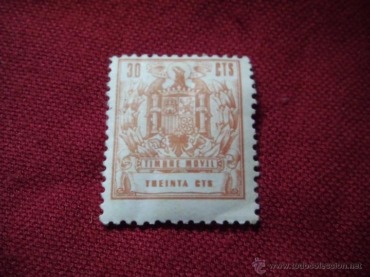 Sellos: TIMBRE MOVIL 30 cts - Foto 1