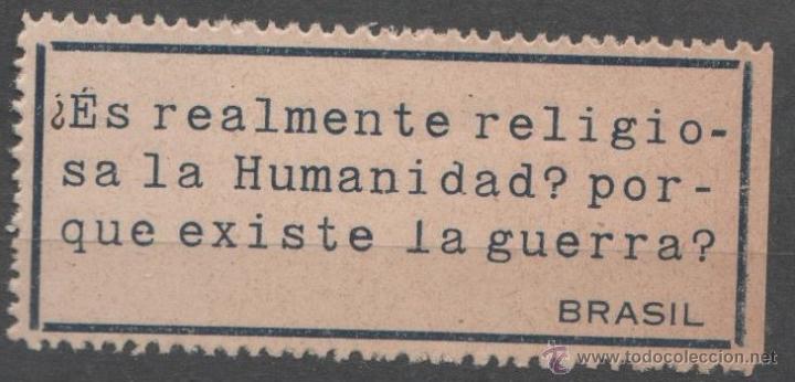 Selos: 00536 Guerra Civil - Etiqueta -Es realmente religiosa la Humanida...