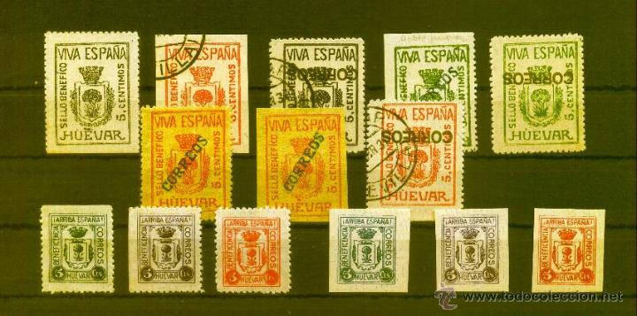 Sellos: HUEVAR (SEVILLA).   LOTE DE CONJUNTO - Foto 1
