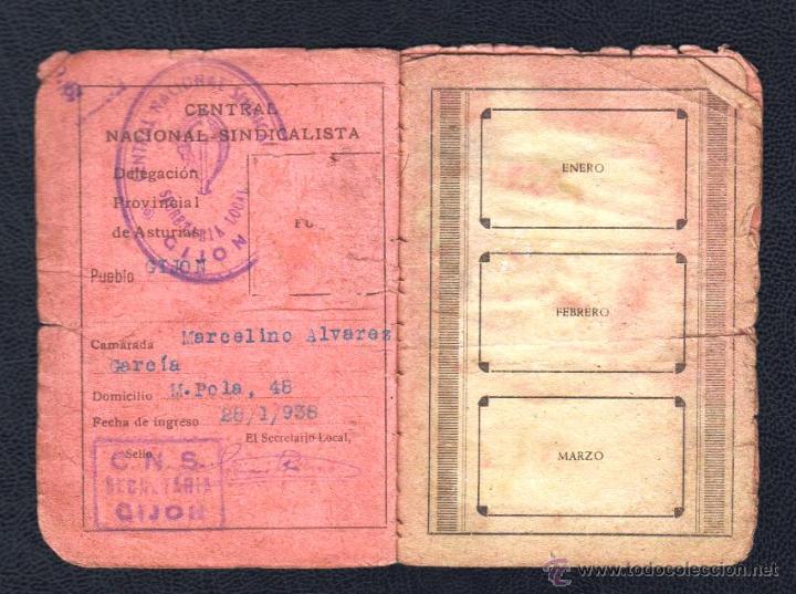 Sellos: CARNET DE LA CNS.   A&Ntilde;O 1938 - Foto 1