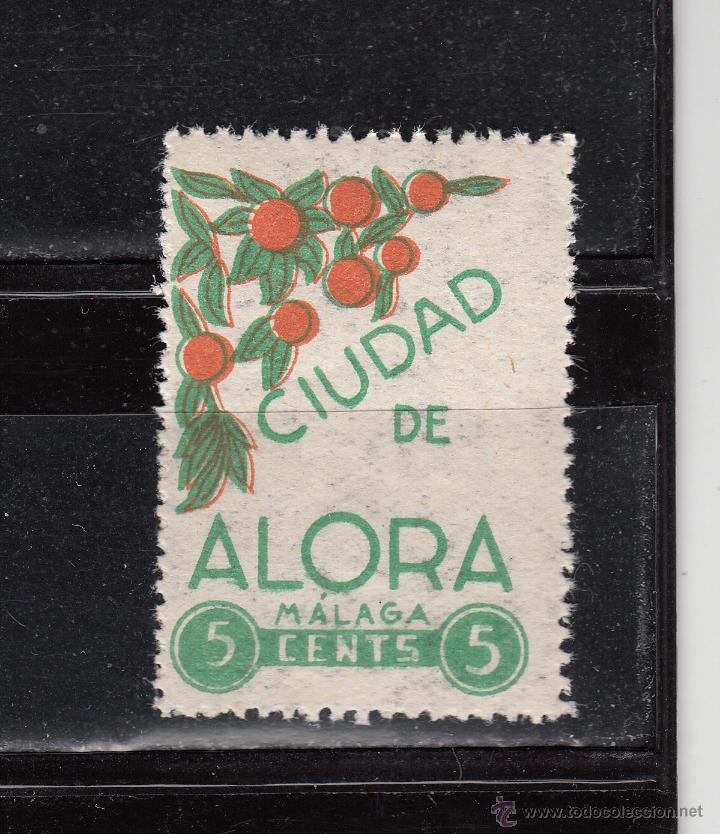 Sellos: CIUDAD DE ALORA. 5 CTS. - Foto 1