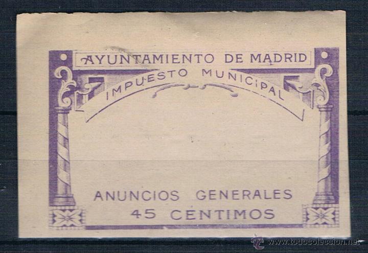 Sellos: MADRID.45 CTS VIOLETA.NO CATALOGADO - Foto 1