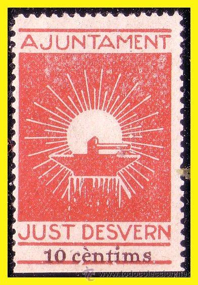 Stamps: Guerra Civil, Barcelona, Sant Just Desvern, FESOFI n&ordm; 10 *