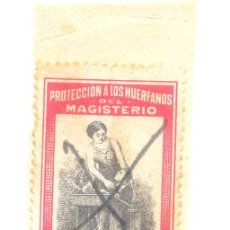 Sellos: PROTECCION HUERFANOS DEL MAGISTERIO 50 CENTIMOS. Lote 48417441