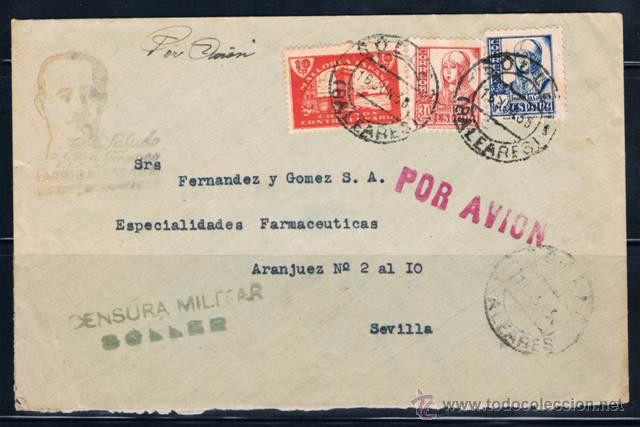 Sellos: 1938   SOLLER A SEVILLA - Foto 1