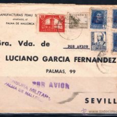 Sellos: 1934 PALMA DE MALLORCA A SEVILLA EDIFIL 816-825