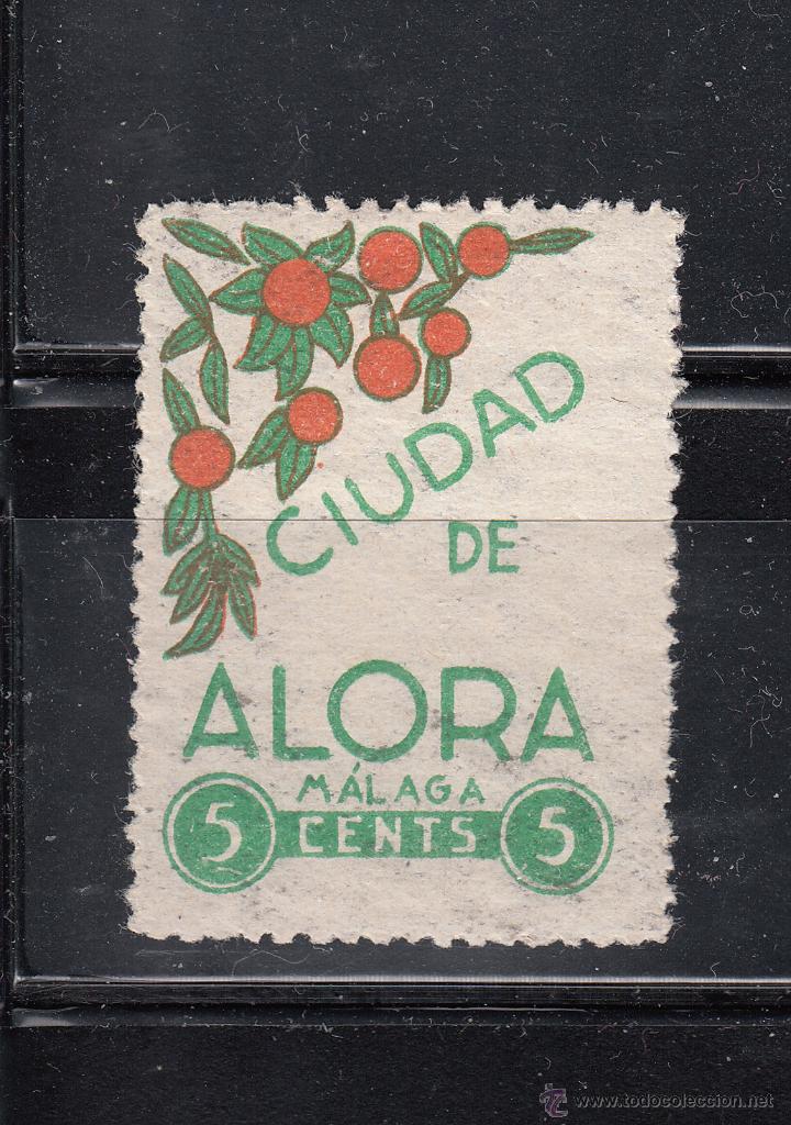Sellos: CIUDAD DE ALORA (M&Aacute;LAGA). 5 cts. - Foto 1