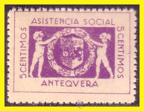 Briefmarken: M&aacute;laga ANTEQUERA, Guerra Civil, FESOFI n&ordm; 1 * *