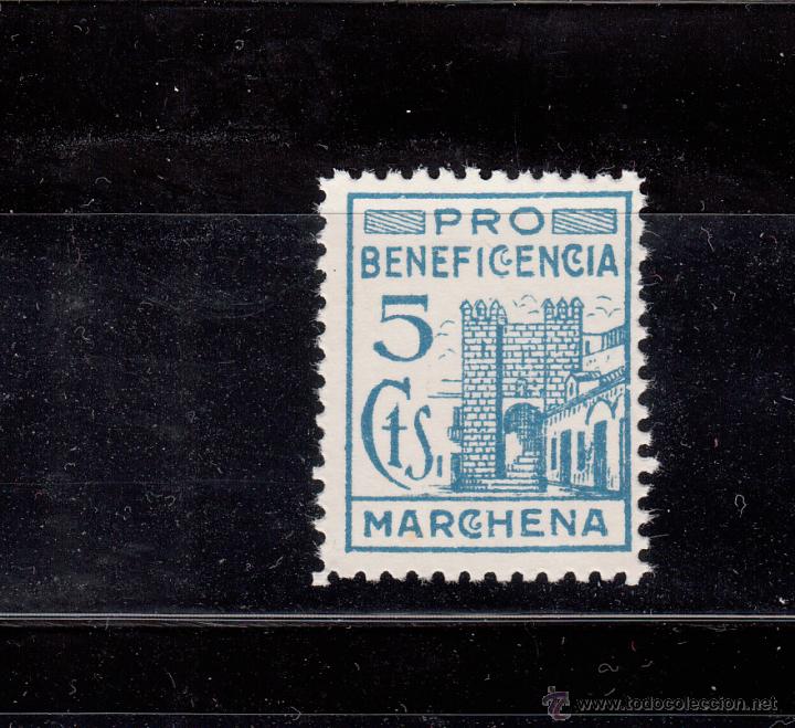 Sellos: MARCHENA. PRO-BENEFICENCIA. 5 CTS. - Foto 1