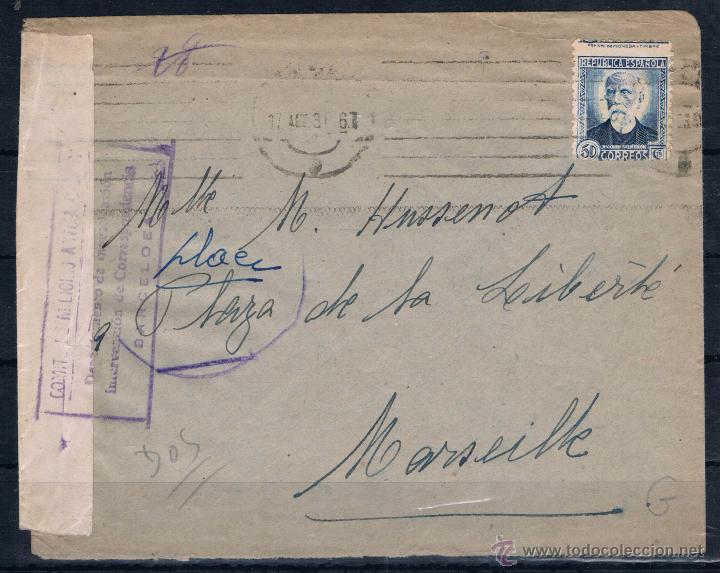Sellos: 1936.-  BARCELONA A MARSELLA - Foto 1