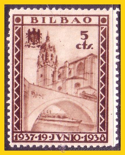 Briefmarken: Bilbao. VIZCAIA, Guerra Civil FESOFI n&ordm; 17 *