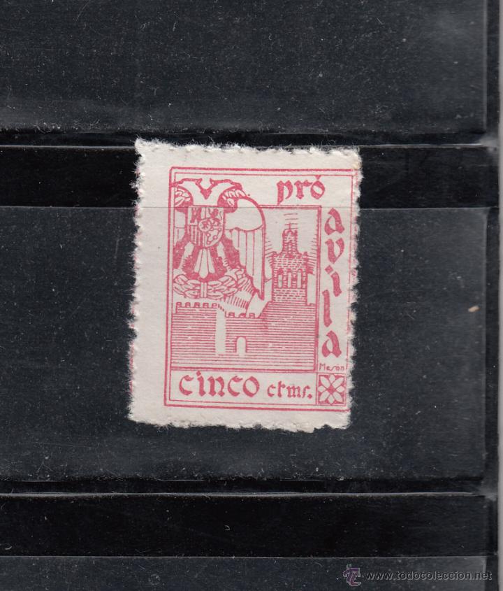 Stamps: PRO-AVILA. 5 CTS.