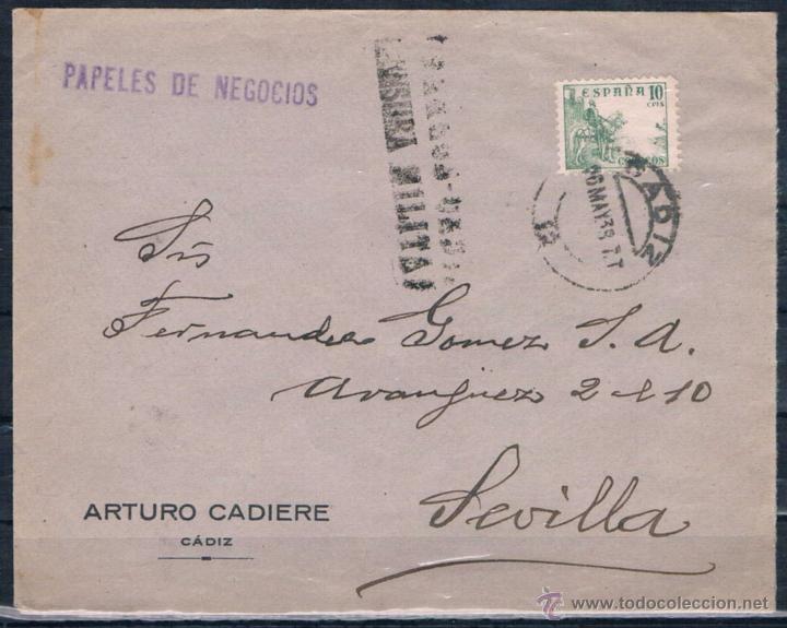 Sellos: 1938.- CADIZ A SEVILLA - Foto 1