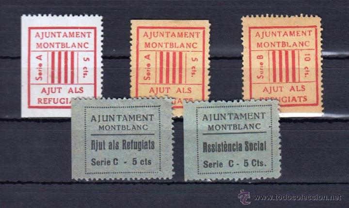 Sellos: MONTBLANC (TARRAGONA). LOTE DE CONJUNTO - Foto 1
