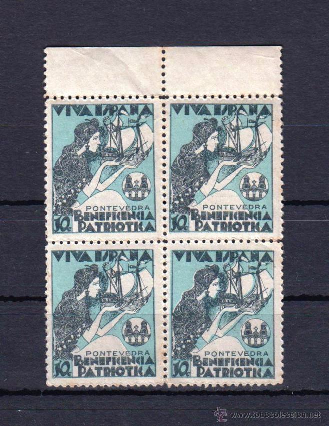 Sellos: PONTEVEDRA.  G&Aacute;LVEZ 614 * - Foto 1