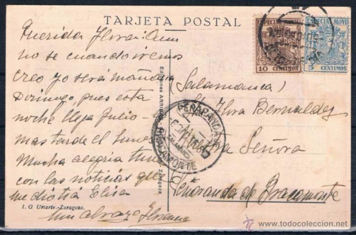 Sellos: 1936.- VALLADOLID A PE&Ntilde;ARANDA DE BRACAMONTE - Foto 1