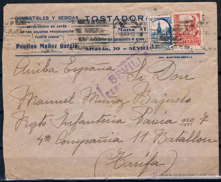 Sellos: 1937.- SEVILLA A TARIFA - Foto 1