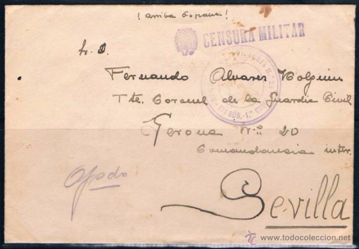 Sellos: CARTA CIRCULADA A SEVILLA - Foto 1