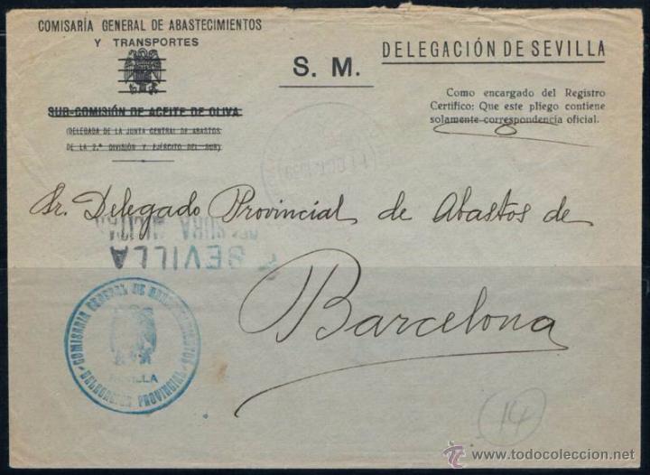 Sellos: 1939.- SEVILLA A BARCELONA - Foto 1