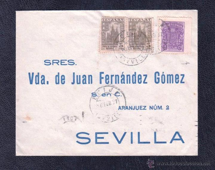 Sellos: ECIJA (SEVILLA) A SEVILLA - Foto 1