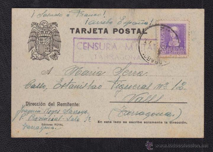Sellos: TARRAGONA A VALL (TARRAGONA) - Foto 1