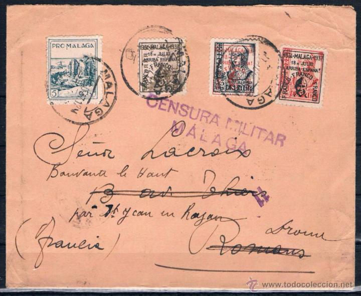 Sellos: 1937.- M&Aacute;LAGA A PARIS - Foto 1