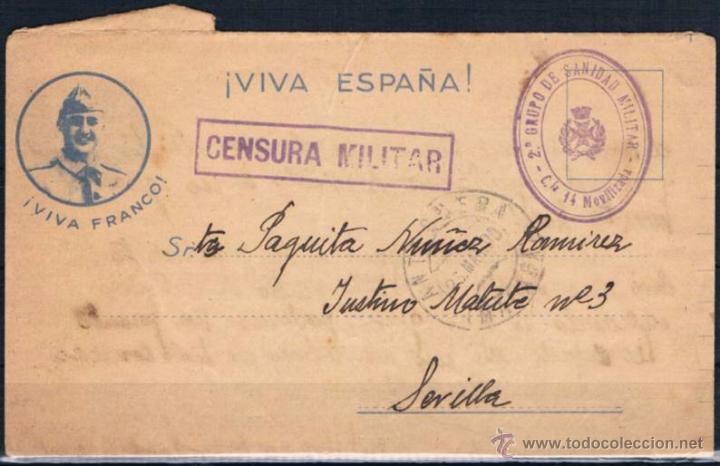 Sellos: 1938.-  ANTEQUERA A SEVILLA - Foto 1