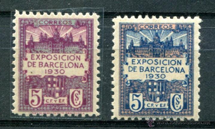 Selos: Edifil 7/8 de Barcelona. Serie completa. Nuevos con fijasellos.